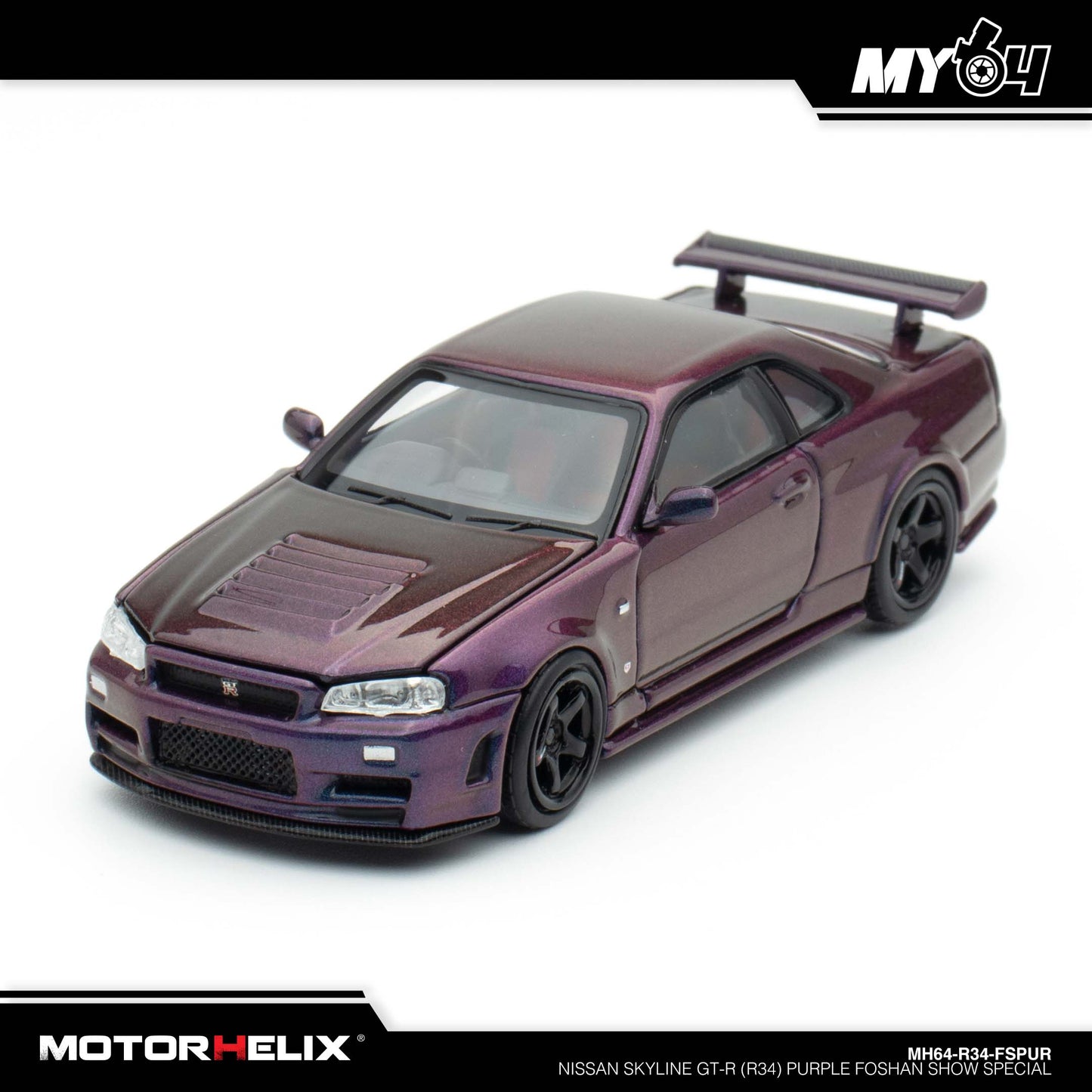 [Motorhelix] Nissan Skyline GT-R (R34) - Purple FOSHAN SHOW SPECIAL