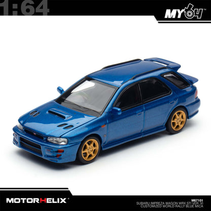 [Motorhelix] 1:64 Subaru lmpreza Wagon WRX STi Version VI - Customized World Rally Blue Mica