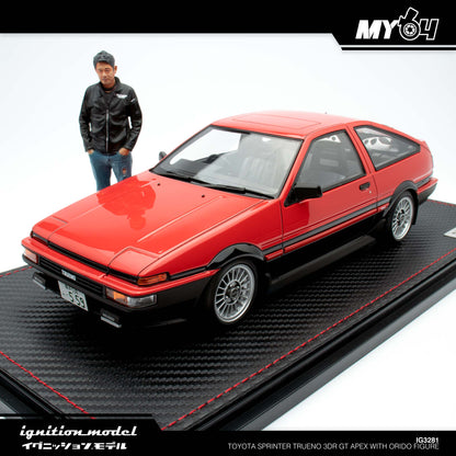 [Ignition Model] Toyota Sprinter Trueno 3Dr GT Apex With Orido Figure