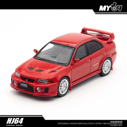 [Hobby Japan] Mitsubishi Lancer GSR Evolution 5 (CP9A) 1998 with Mud Flap - Palmer Red