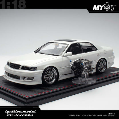 [Ignition Model] Vertex JZX100 Chaser - Pearl White With Engine