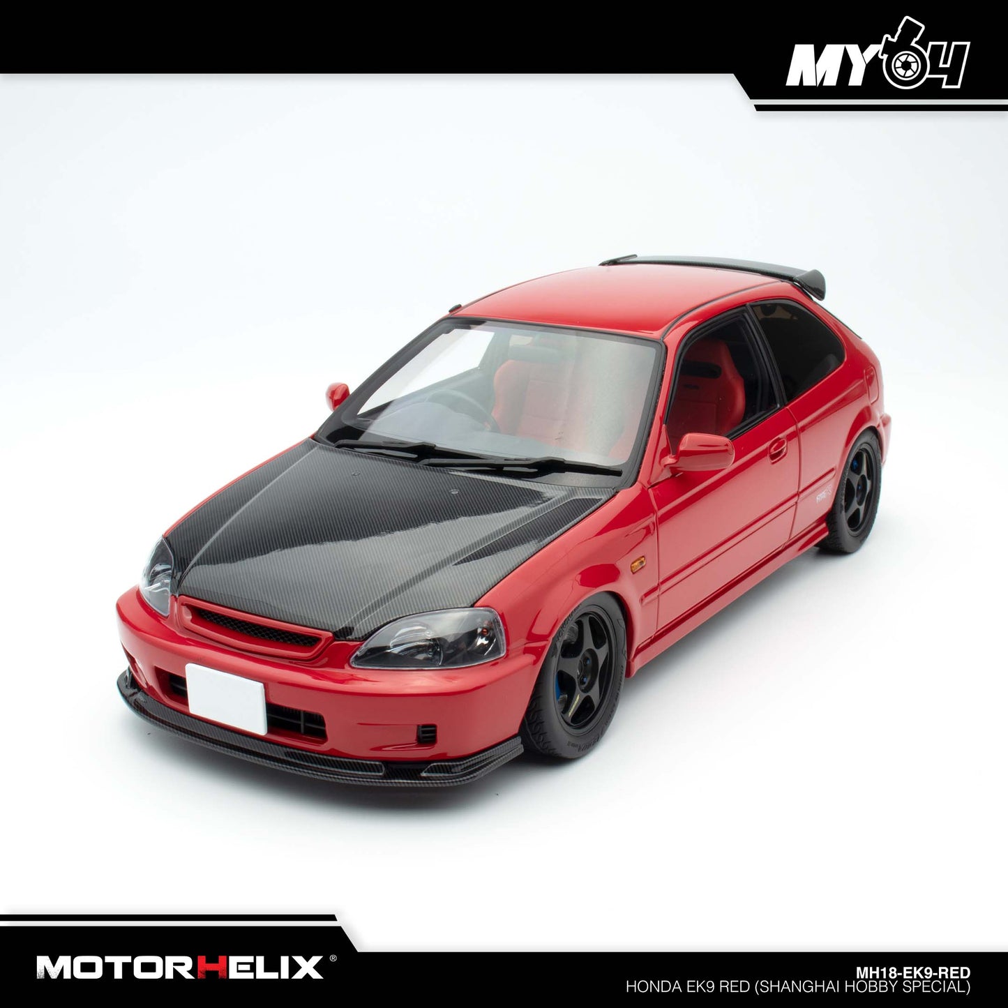 [MotorHelix] Honda EK9 - Red (Shanghai Hobby Special)