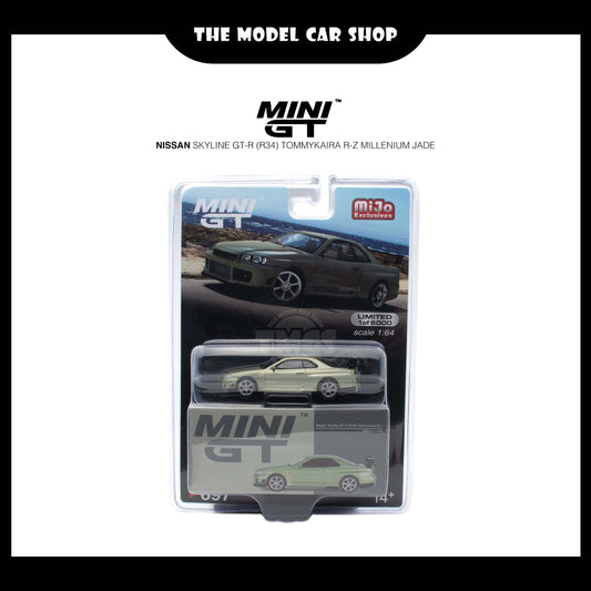 [Mini GT] Nissan Skyline GT-R (R34)Tommykaira R-z Millenium Jade (Mijo Exclusive)