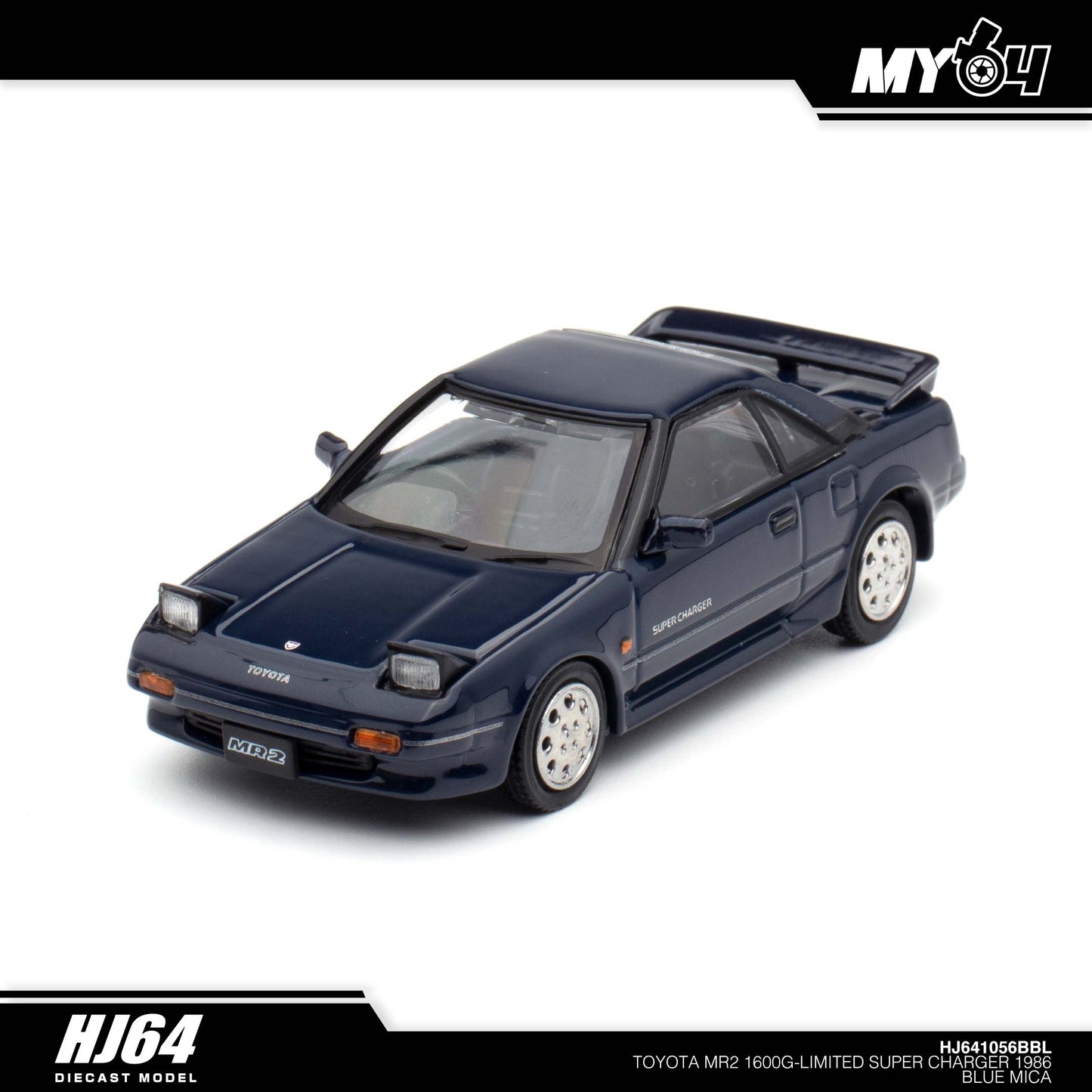 [Hobby Japan] Toyota MR2 1600G-LIMITED SUPER CHARGER 1986 - Blue Mica