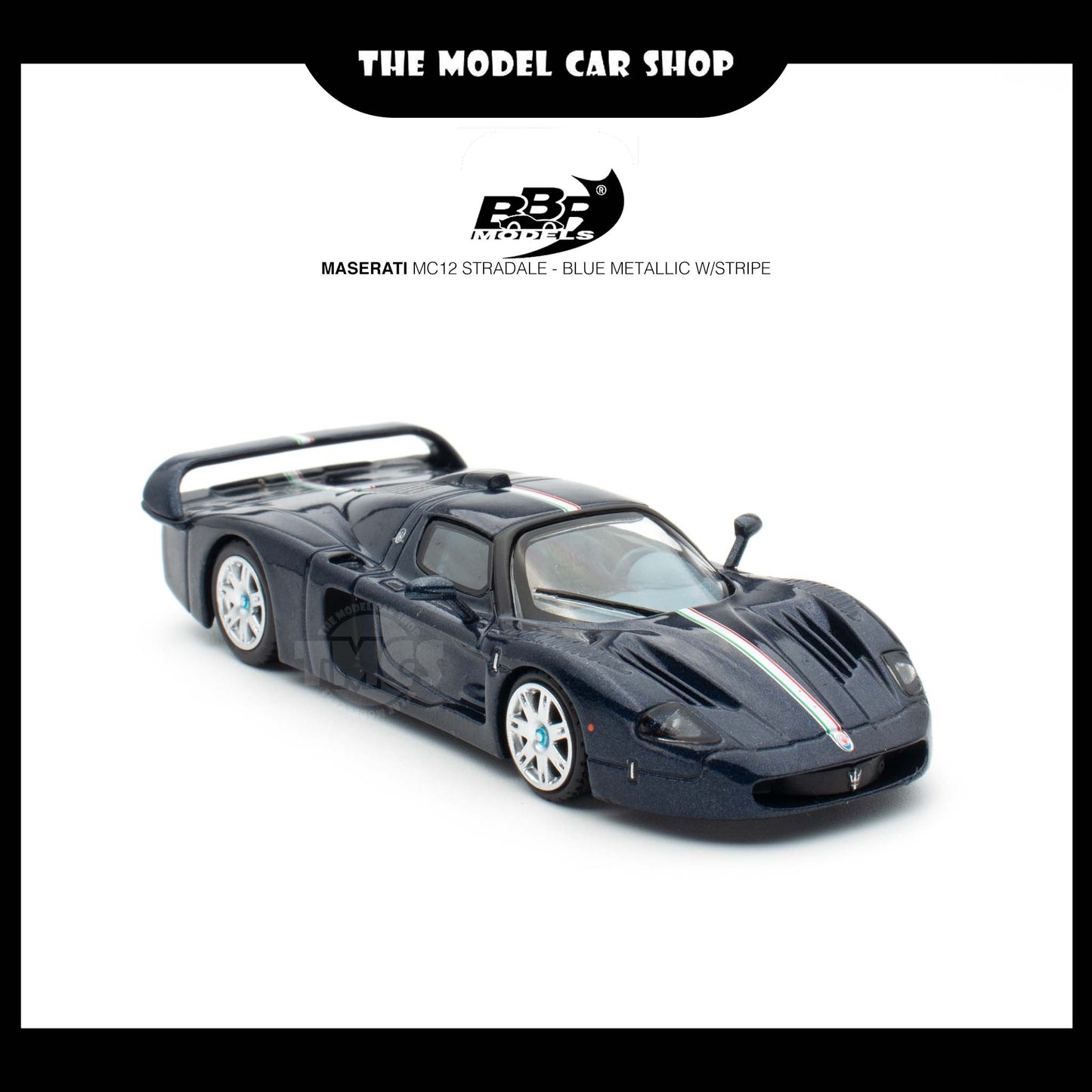 [BBR] Maserati MC12 Stradale - Blue Metallic w/ Stripe