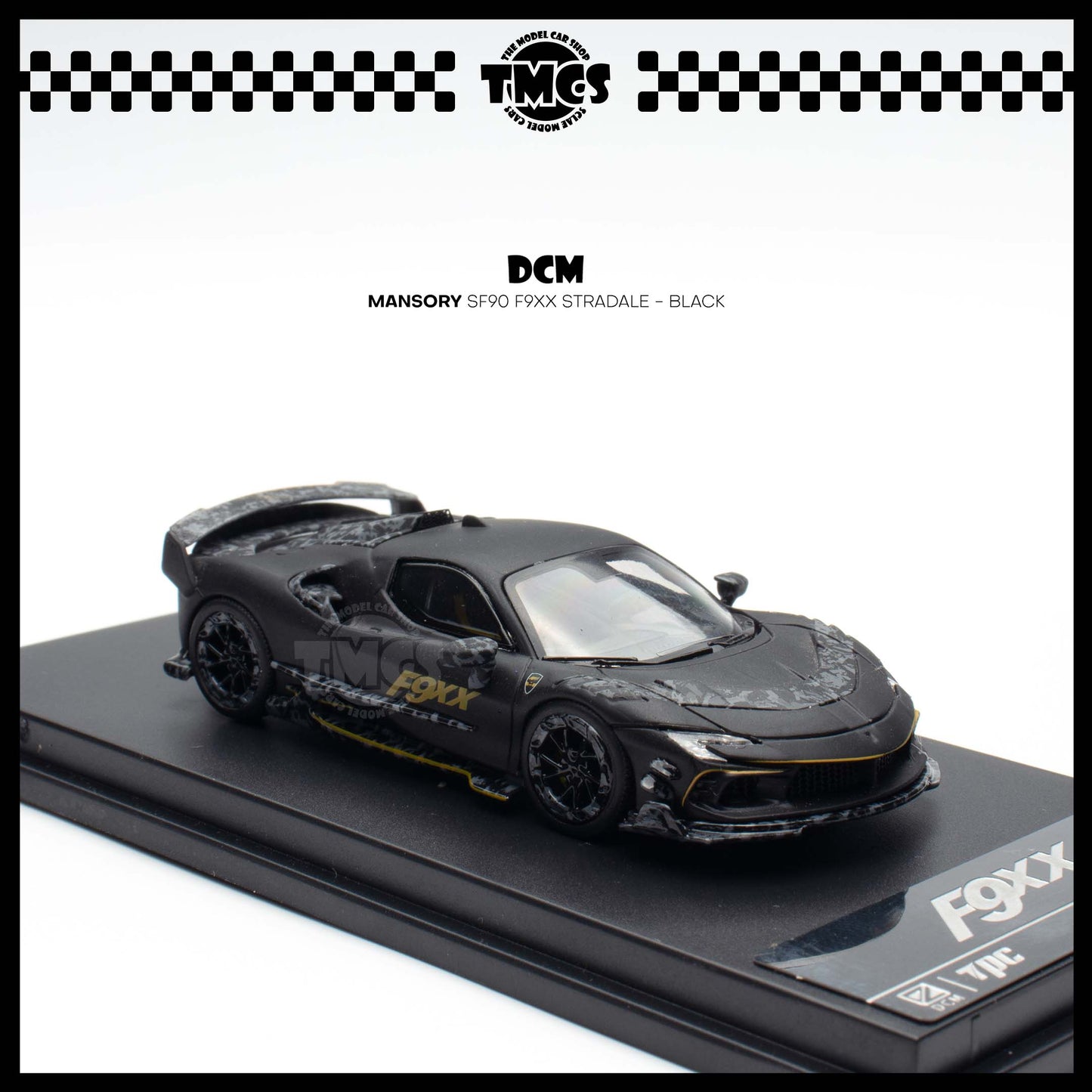 [DCM] 1:64 TPC x DCM Mansory SF90 F9XX Stadale - Black