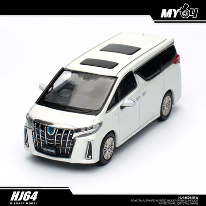 [Hobby Japan] Toyota Alphard Hybrid (H30W) With Sun Roof - White Pearl Crystal Shine