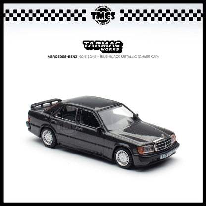 [Tarmac Works] 1:64 Mercedes-Benz 190 E 2.3-16 - Blue-Black Metallic (Chase Car)