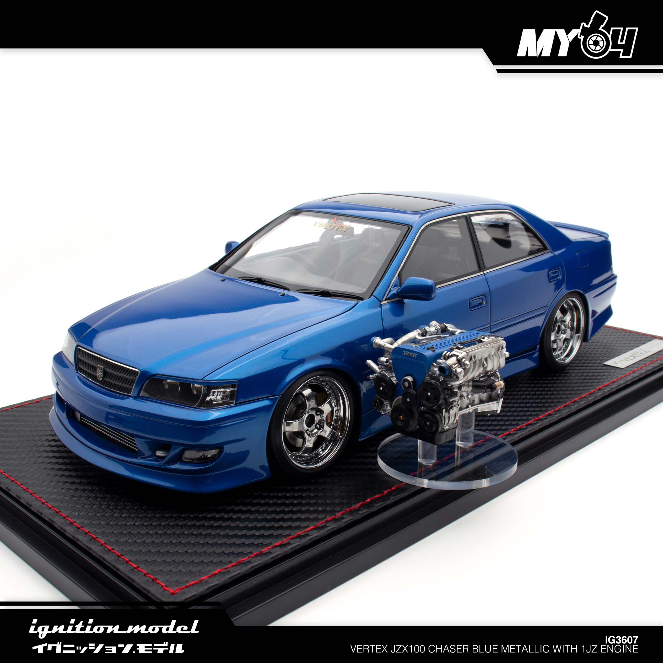 Ignition Model] Vertex JZX100 Chaser - Blue Metallic With 1JZ