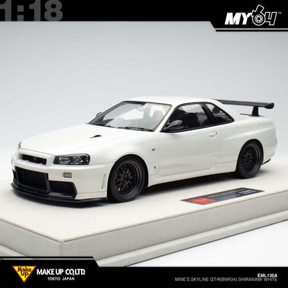 [Make Up] 1:18 Edilion BUILT BY LEGENDS Mine's Skyline GT-R(BNR34) - SHIRANAMI White (Pearl White)