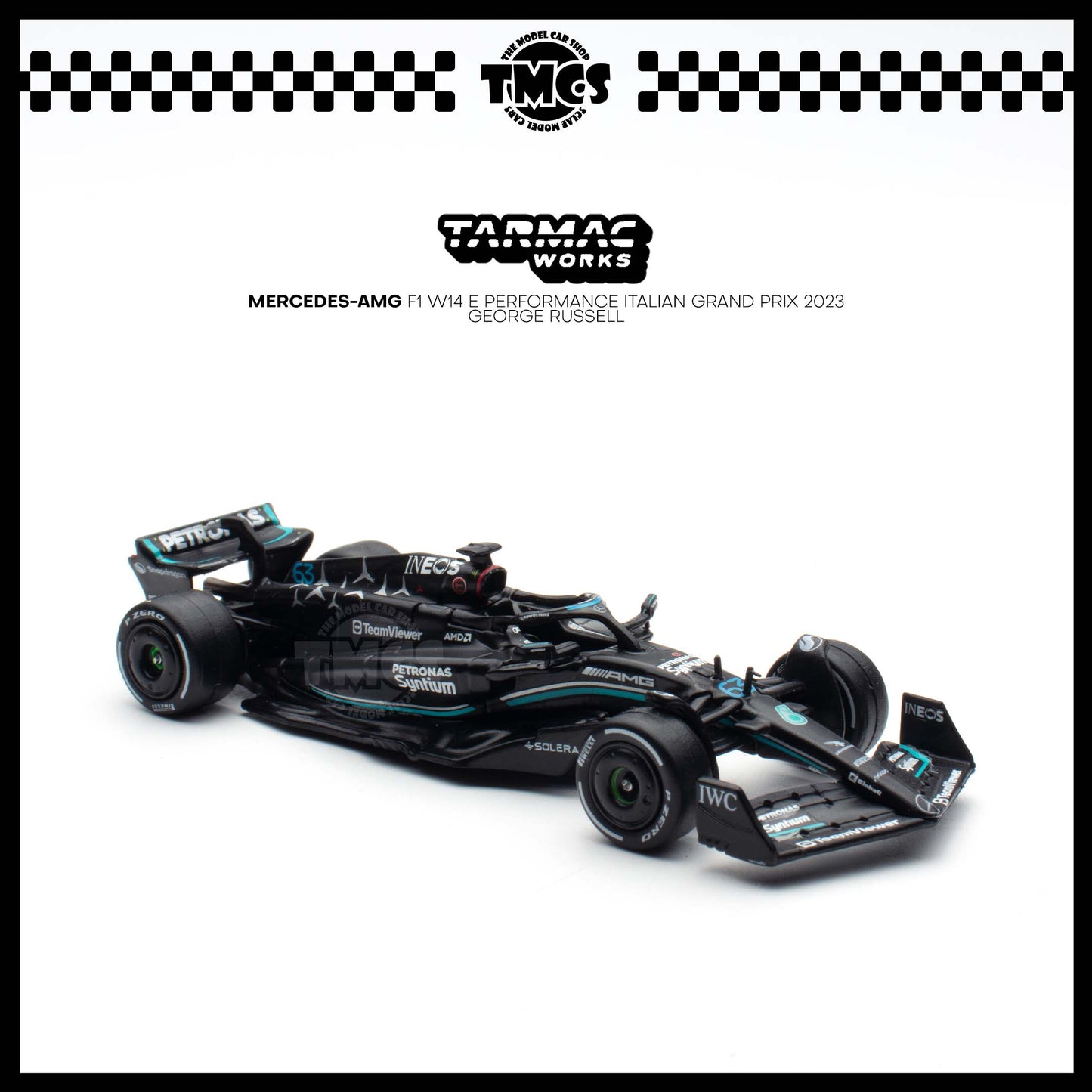 [Tarmac Works] 1:64 Mercedes-AMG F1 W14 E Performance Italian Grand Prix 2023 George Russell