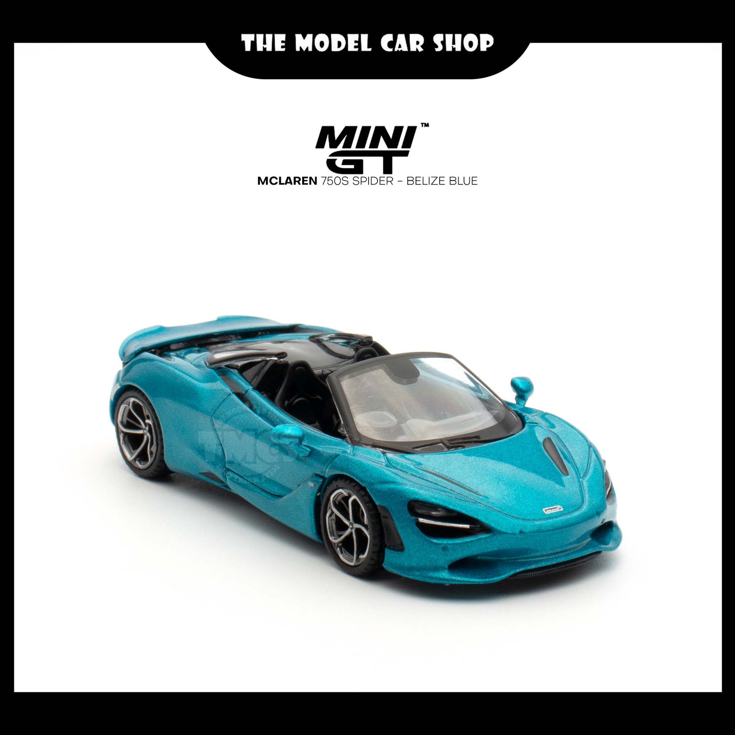 [MINI GT] McLaren 750S Spider - Belize Blue