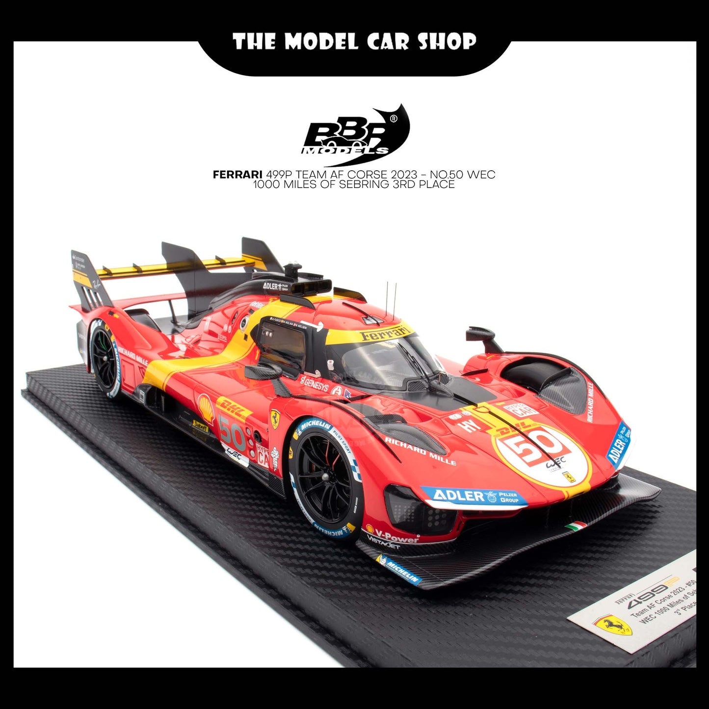 [BBR] Ferrari 499P Team AF Corse 2023 - No.50 WEC 1000 Miles of Sebring 3rd Place