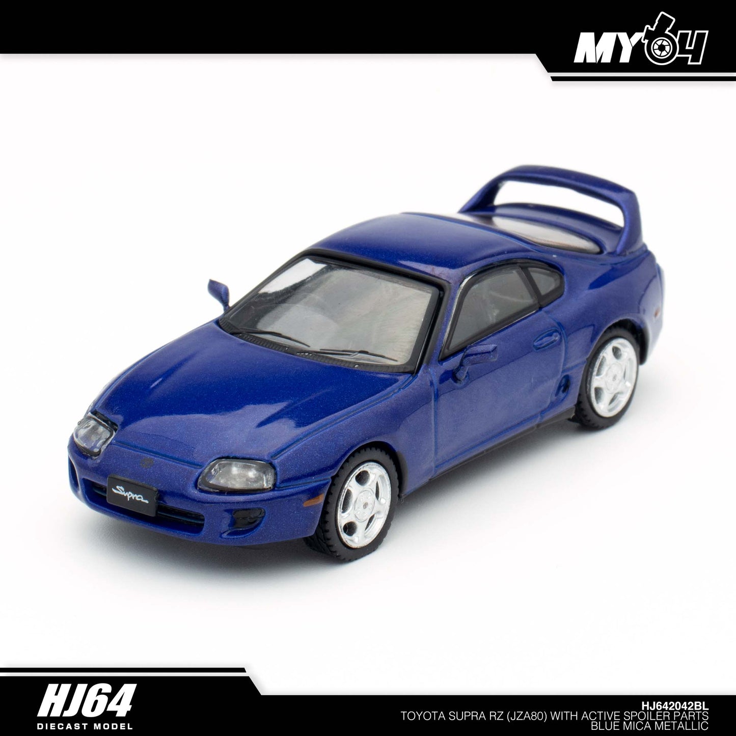 [Hobby Japan] Toyota SUPRA RZ (JZA80) with Active Spoiler Parts - Blue Mica Metallic