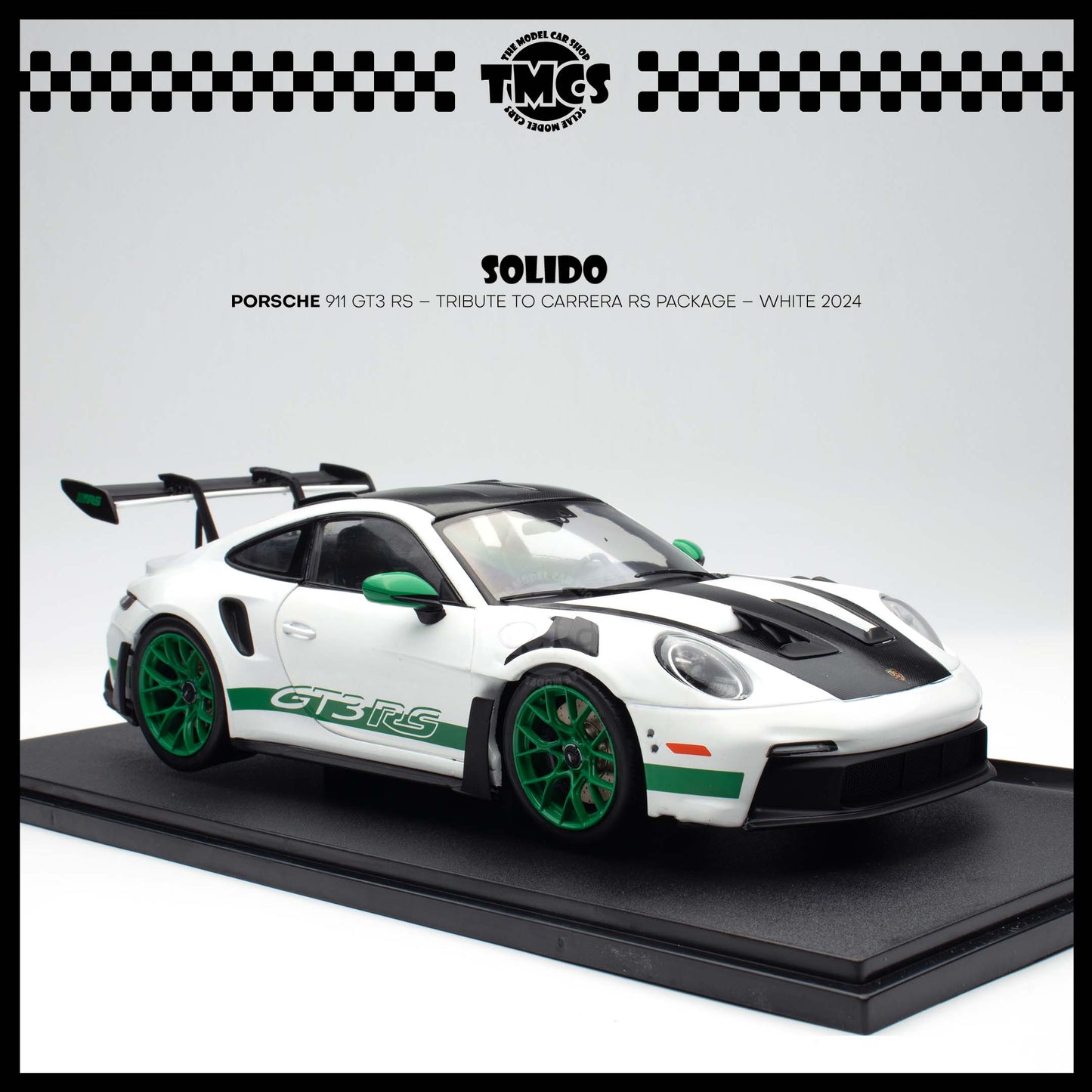 [Solido] 1:18 Porsche 911 GT3 RS – Tribute to Carrera RS Package – White 2024