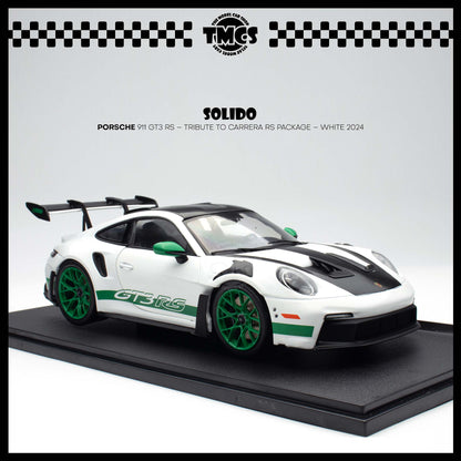 [Solido] 1:18 Porsche 911 GT3 RS – Tribute to Carrera RS Package – White 2024