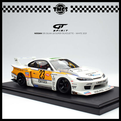 [GT Spirit] 1:18 Nissan S15 Silvia LB Super Silhouette - White 2021