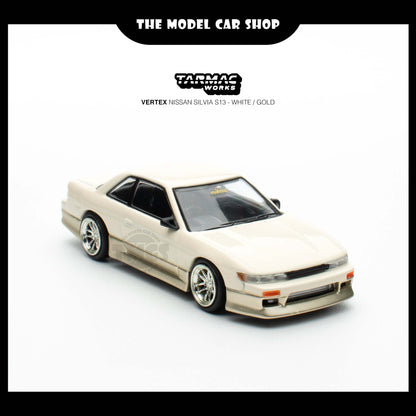 [Tarmac Works] VERTEX Nissan Silvia S13 - White / Gold