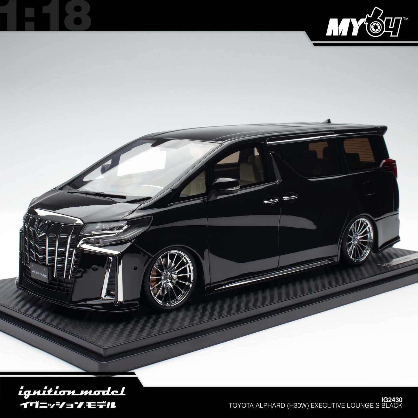 [Ignition Model] Toyota Alphard (H30W) Executive Lounge S - Black