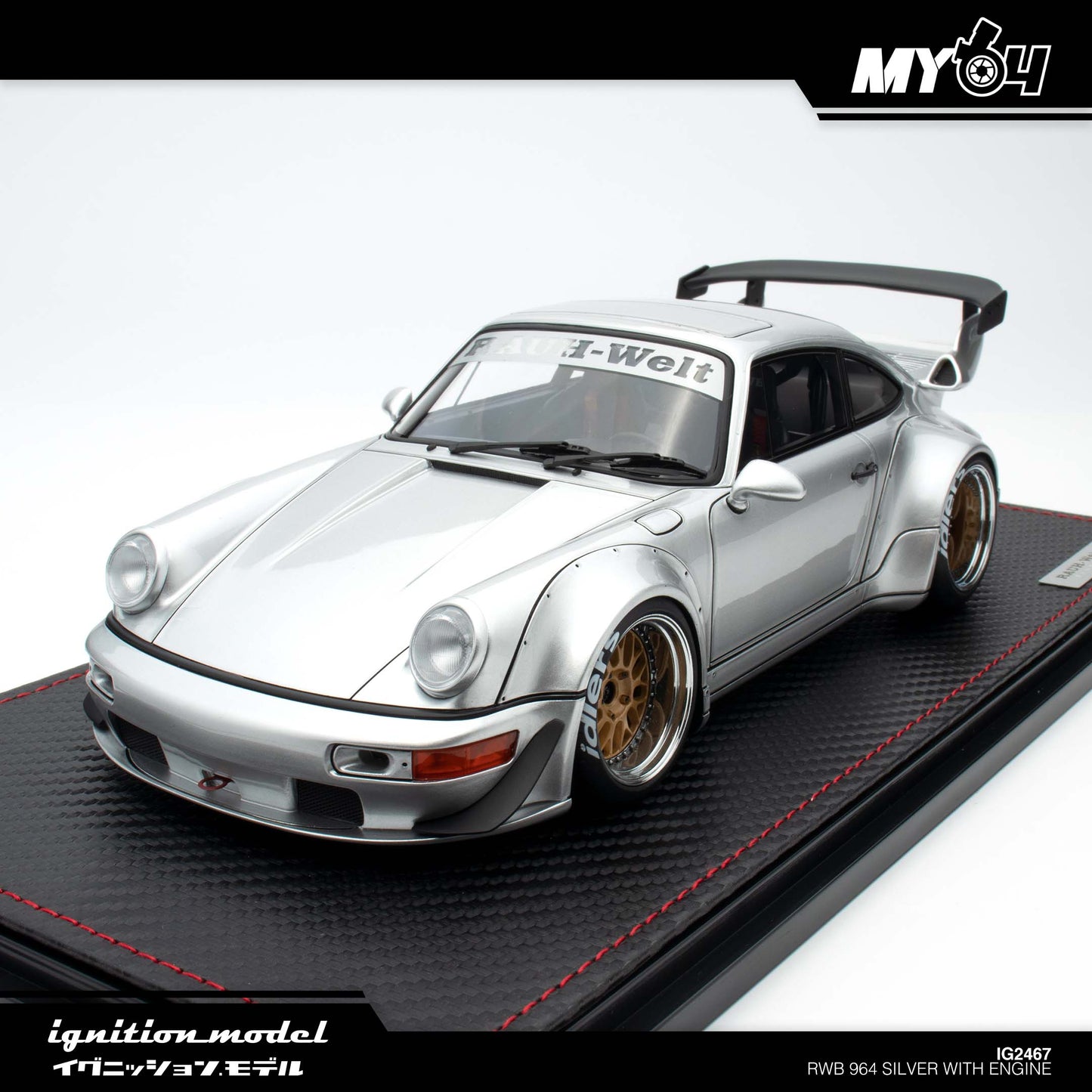 [Ignition Model] RWB 964 Silver With Engine