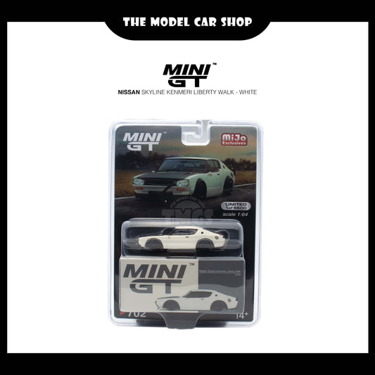 [Mini GT] Nissan Skyline Kenmeri Liberty Walk - White (Mijo Exclusive)