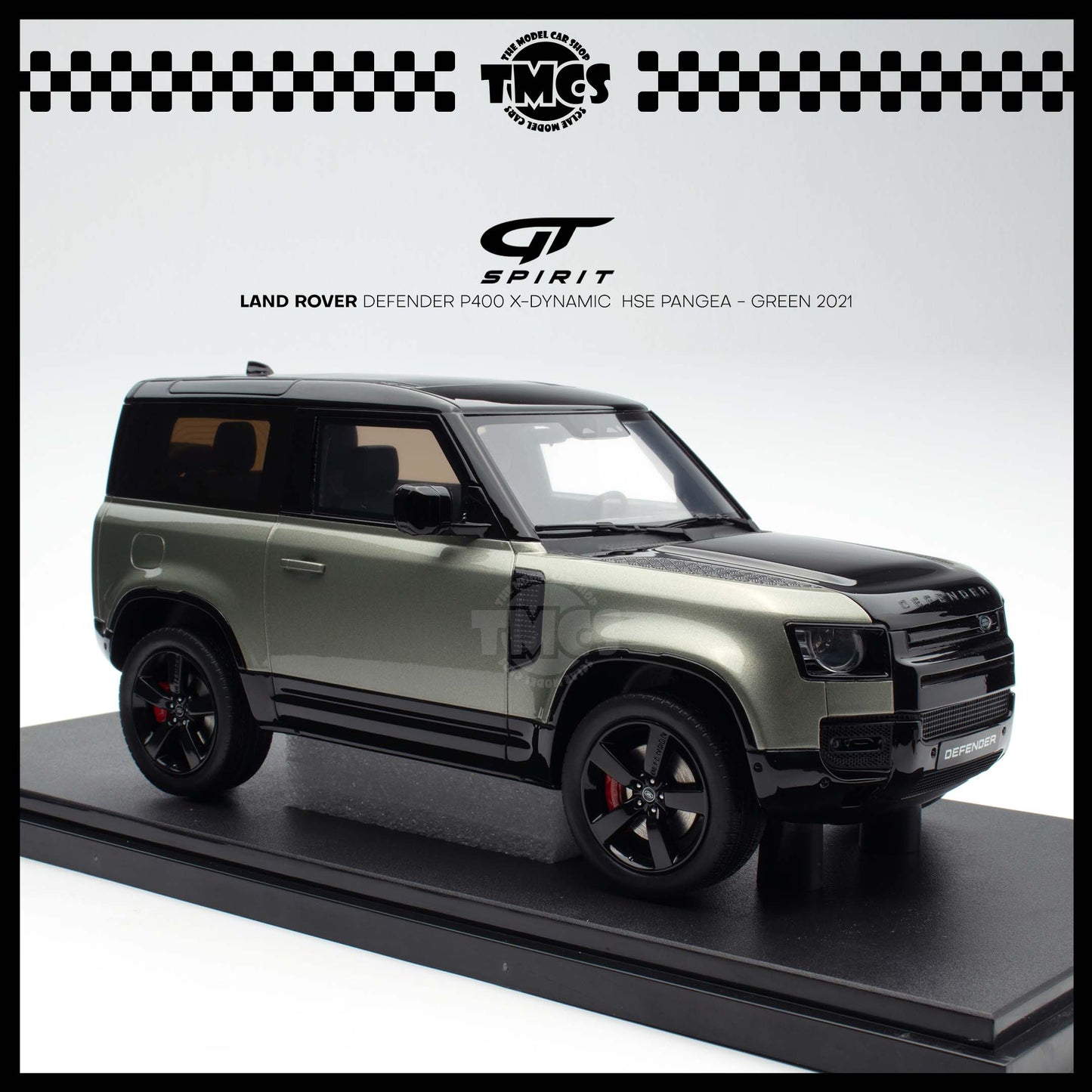 [GT Spirit] 1:18 Land Rover Defender P400 X-Dynamic  HSE Pangea - Green 2021