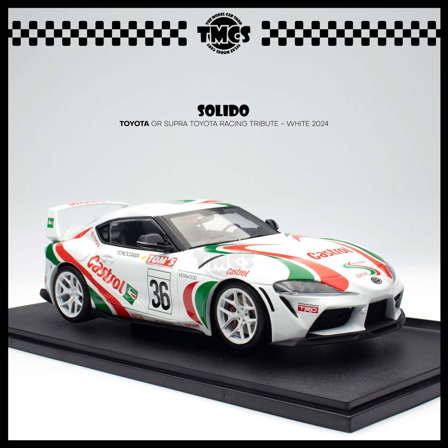 [Solido] 1:18 Toyota GR Supra Toyota Racing Tribute - White 2024