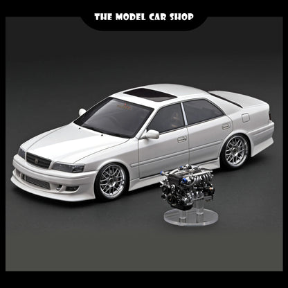 [Ignition Model] VERTEX JZX100 Chaser - Pearl White With Engine