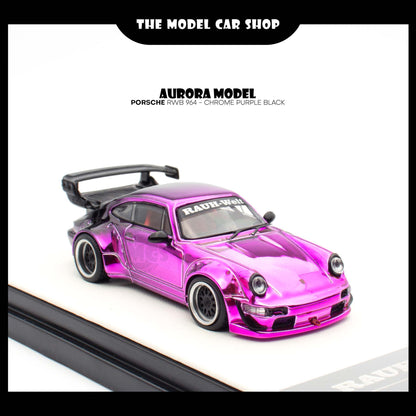 [Aurora Model] Porsche RWB 964 - Chrome Purple Black