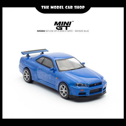 [MINI GT] Nissan Skyline GT-R (R34) V-Spec - Bayside Blue