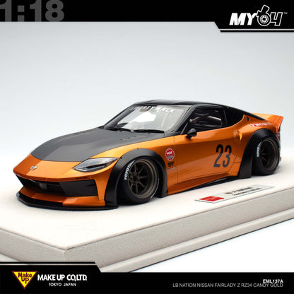 [Make Up] 1:18 Edilion LB★Nation Nissan Fairlady Z RZ34 - Gold