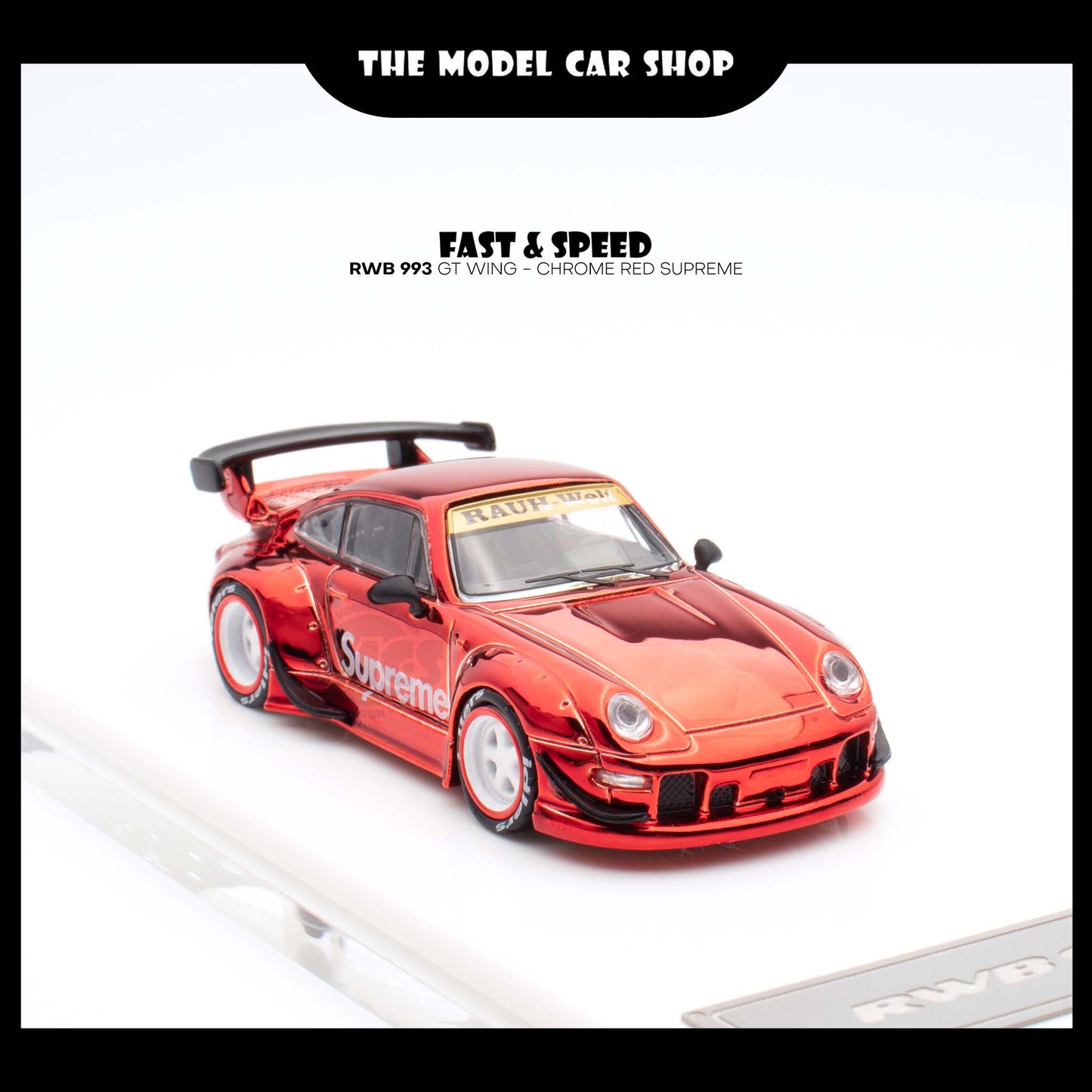 [Fast Speed] RWB993 GT Wing - Chrome Red Supreme