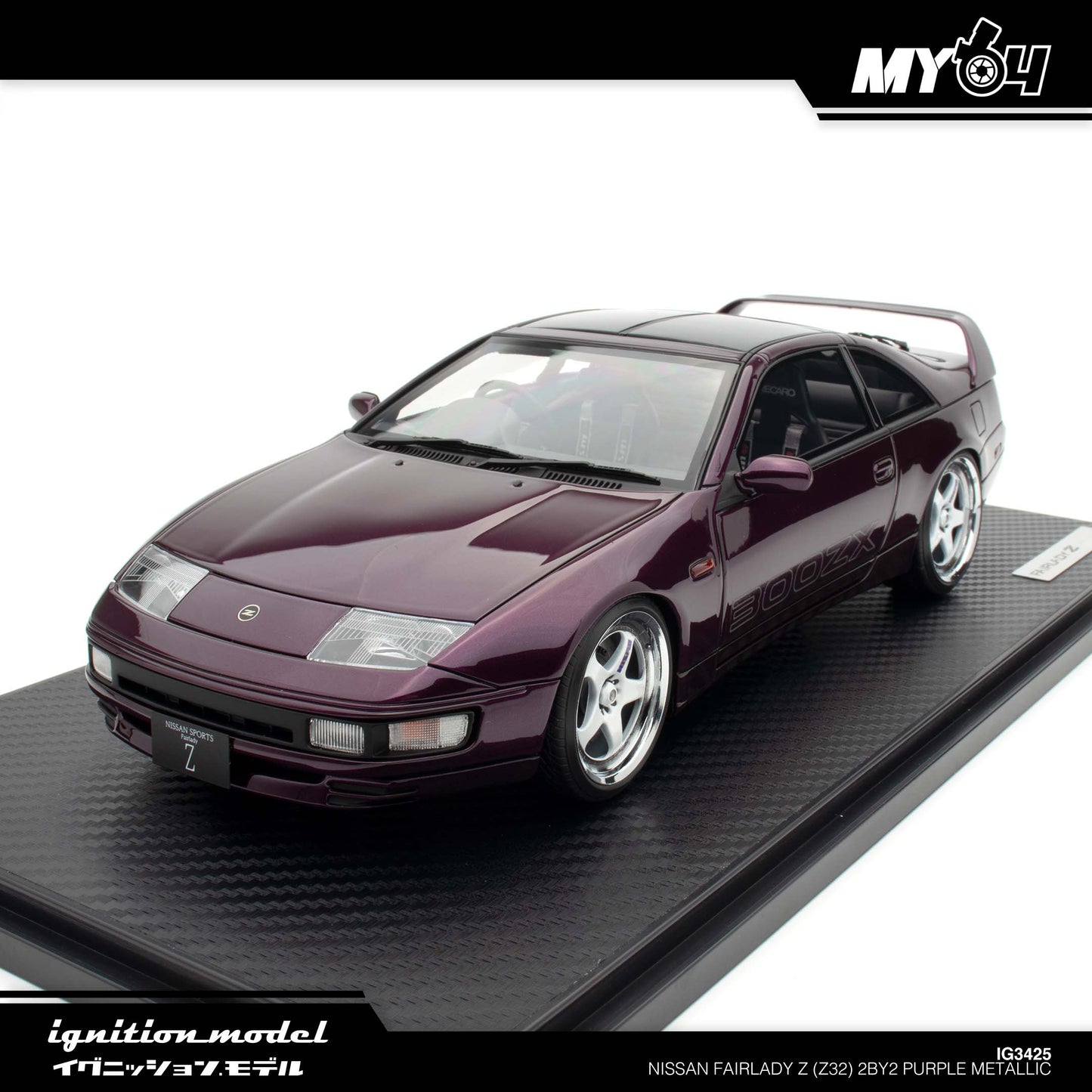 [Ignition Model] Nissan Fairlady Z (Z32) 2by2 - Purple Metallic