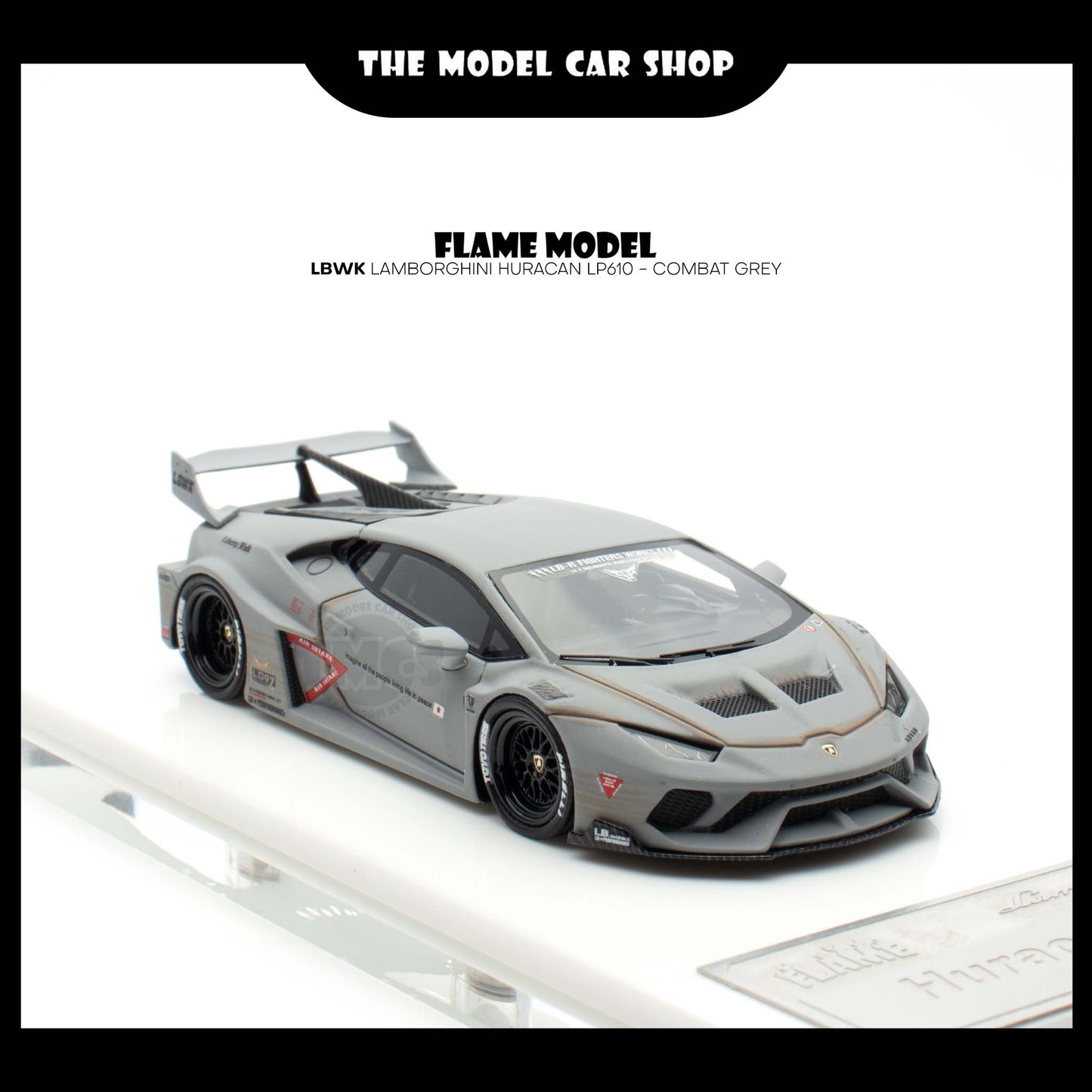 [Flame Model] LBWK Lamborghini Huracan LP610 - Combat Grey