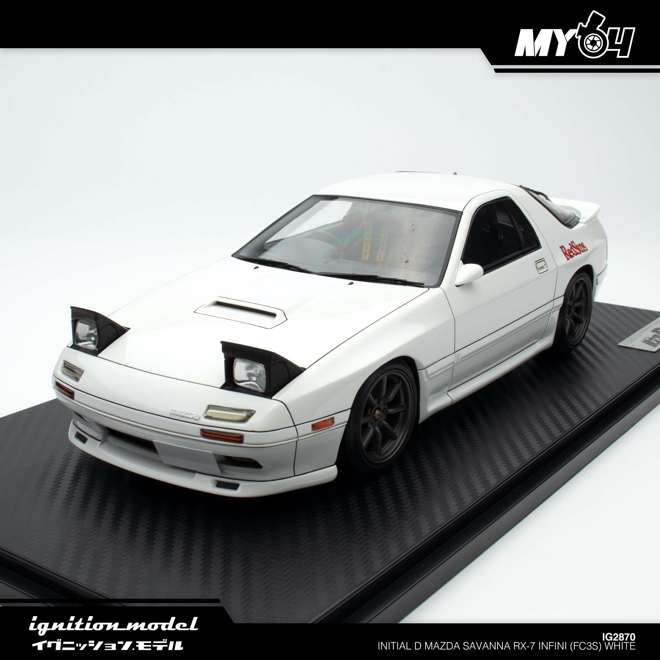 Ignition Model] Initial D Mazda Savanna RX-7 Infini (FC3S) - White | The  Model Car Shop