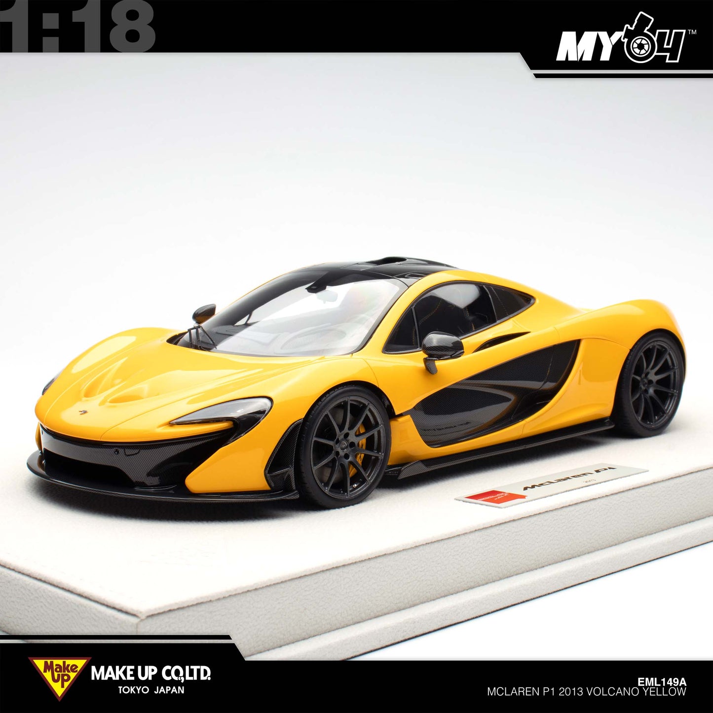 [Make Up] 1:18 Edilion Mclaren P1 2013 - Volcano Yellow