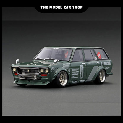 [Ignition Model] Datsun Bluebird (510) Wagon Green (GREDDY)