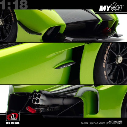 [LCD] 1:18 Pagani Huayra R - Verde (Green) Firenze