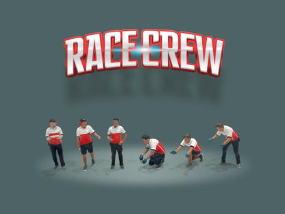 [American Diorama] Diecast Metal Figure Grid Girls/Race Crew