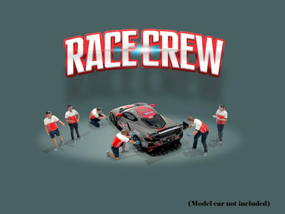 [American Diorama] Diecast Metal Figure Grid Girls/Race Crew