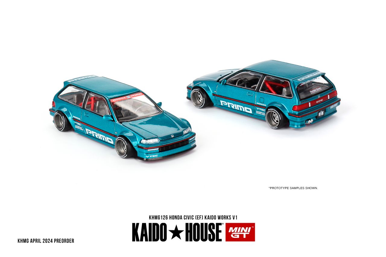 [Mini GT X Kaido House] Honda Civic (EF) Kaido Works V1