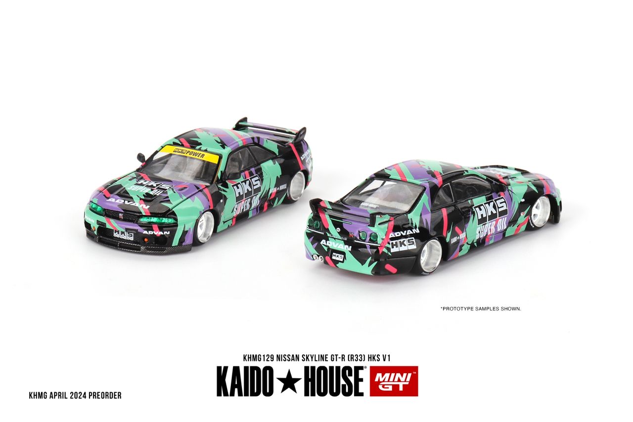 [Mini GT X Kaido House] Nissan Skyline GT-R (R33) HKS V1