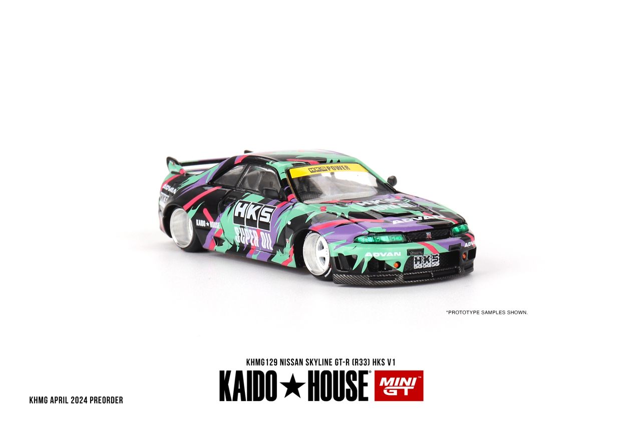 [Mini GT X Kaido House] Nissan Skyline GT-R (R33) HKS V1