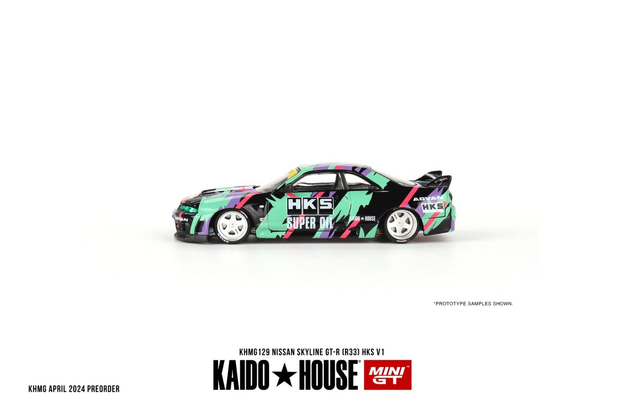 [Mini GT X Kaido House] Nissan Skyline GT-R (R33) HKS V1