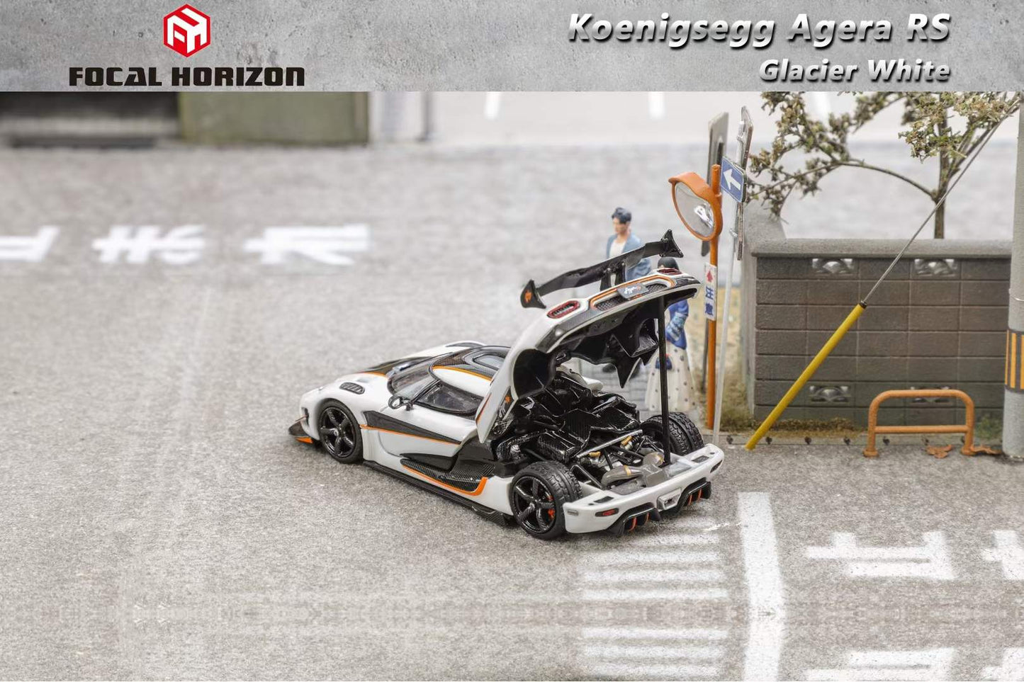 [Focal Horizon] 1:64 Koenigsegg Agera RS - Glacier White
