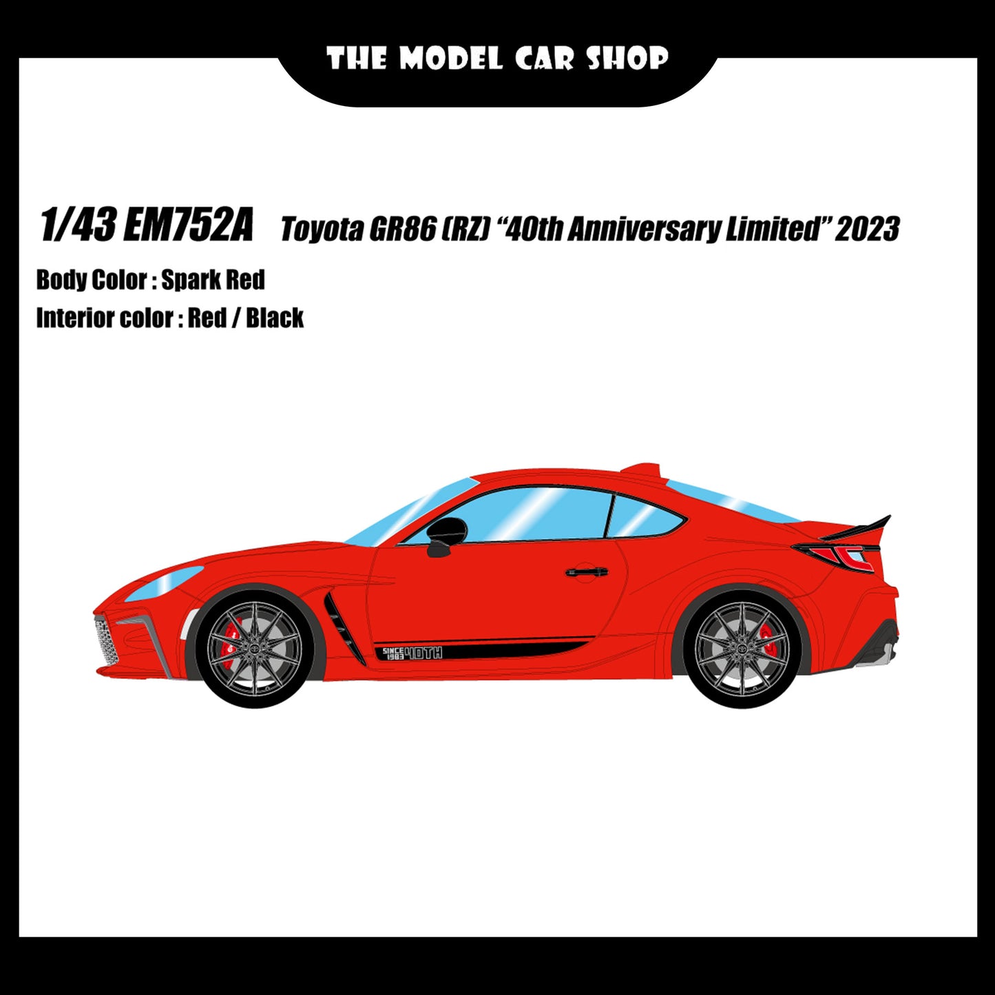 [Make Up] Toyota GR86 RZ “40th Anniversary Limited” 2023