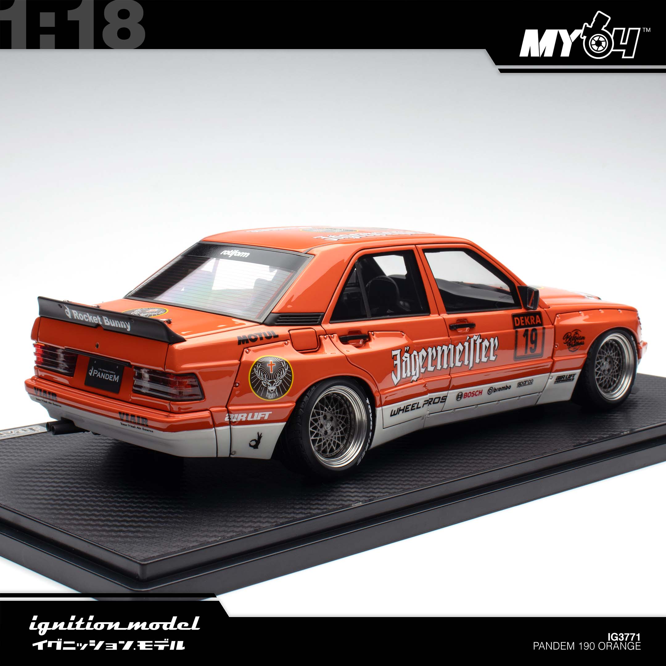 Ignition Model] 1:18 Pandem 190 - Orange | The Model Car Shop