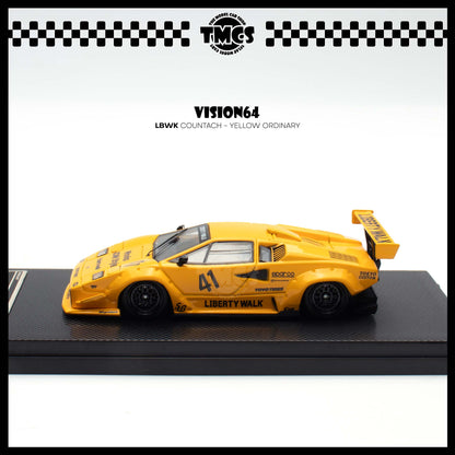 [Vision] 1:64 LBWK Countach - Yellow Ordinary