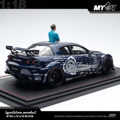 [Ignition Model] Mazda RX-8 (SE3P) RE Amemiya  - Blue Metallic With Mr. Amemiya