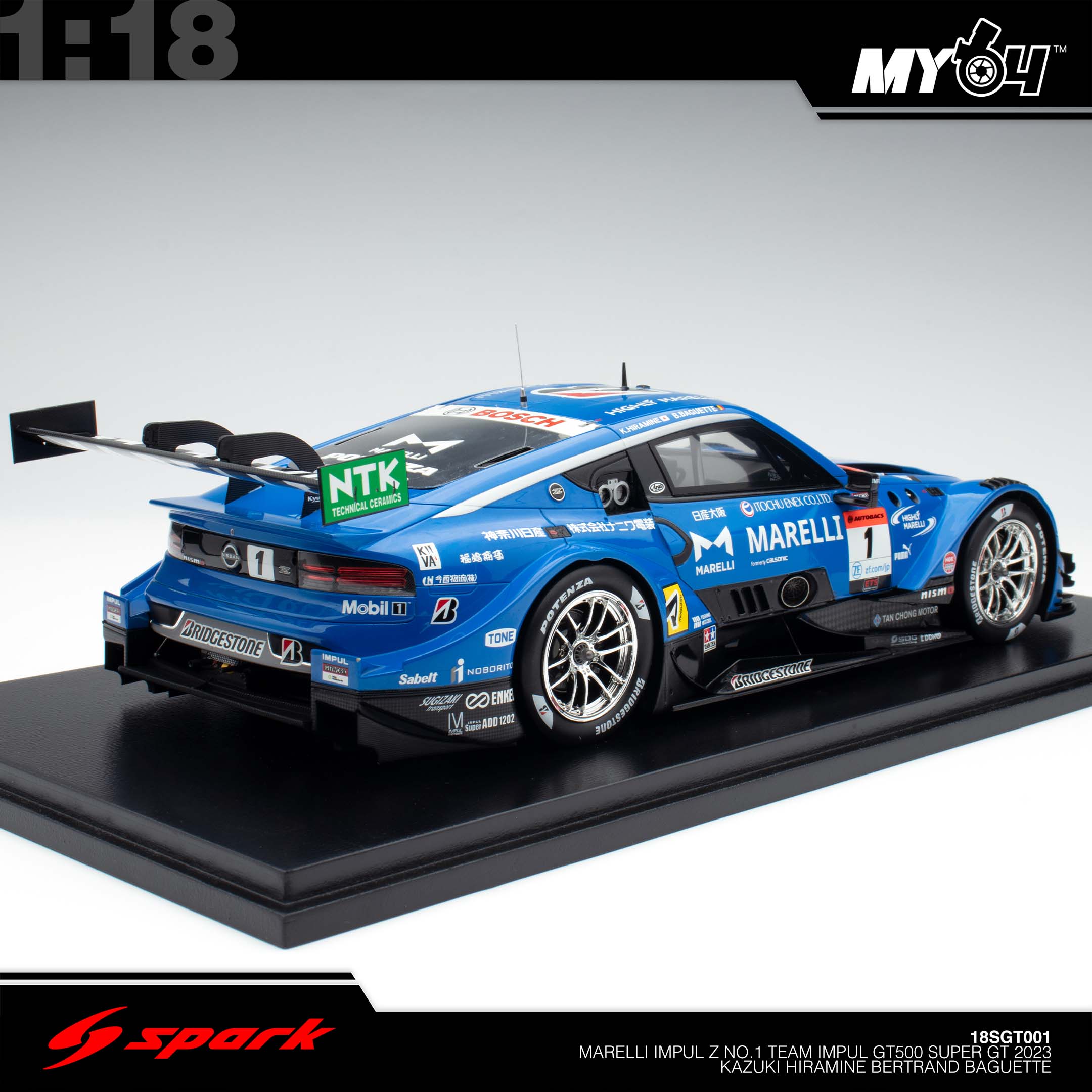 Sparky] MARELLI IMPUL Z No.1 TEAM IMPUL GT500 SUPER GT 2023 Kazuki